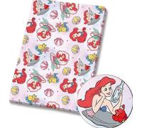 Tessuto Polycotton Stampa Disney La Sirenetta Ariel - Mezzo Metro 18x55" 27934