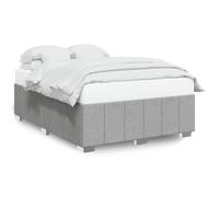 Tessuto Premium Imbottito Giroletto Doghe Legno Grigio Chiaro 140x190 cm