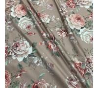Tessuto Rasatello Rose Marron Glacè 50 Cm 7151