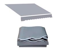 Tessuto retrattile per tenda da patio, 280 g/m², impermeabile, resistente ai raggi UV, per copertura di terrazze e finestre, ricambio per rifugi esterni (6 x 1,5 m)