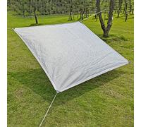 Tessuto riflettente resistente al calore al 99% in alluminio, bordi e occhielli rinforzati, rettangolare, parasole, per patio, giardino, serra, protezione auto