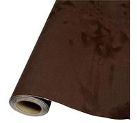 Tessuto scamosciato autoadesivo, supporto sensibile alla pressione da 0,6 mm for il rinnovamento interno del padiglione fai-da-te.(Dark Brown,50cmx300cm)