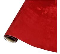 Tessuto scamosciato autoadesivo, supporto sensibile alla pressione da 0,6 mm for il rinnovamento interno del padiglione fai-da-te.(Red,50cmx100cm)