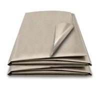 Tessuto Schermante, RFID Anti-Magnetico e Anti-Radiazioni, Tessuto Faraday Protezione Campi Microonde Onde Radio Tessuto Faraday con Schermatura da 10kHz a 30Ghz,silver-2m