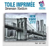 Tessuto Stampa New York Londra Tokyo Parigi - Quadro Decorazione da Muro -