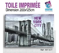 Tessuto Stampa New York Londra Tokyo Parigi - Quadro Decorazione da Muro - NY-14