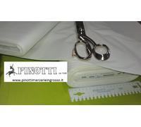 TESSUTO STOFFA TELA MODELLI PROTOTIPI PROVE MOULAGE BIANCO ROTOLO 30 MT X CM 150