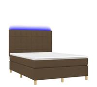 Tessuto traspirante testiera regolabile LED integrato Marrone scuro