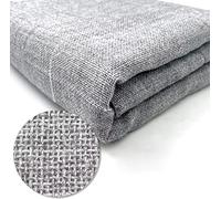 Tessuto tufting grigio per pistola tufting, tessuto di supporto misto in cotone e poliestere per ferri da maglia all'uncinetto, tessuto per tappeti fatto a mano fai-da-te, stoffa, tessuto da cucito (