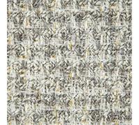 Tessuto tweed, Tessuto in tweed scozzese Golden Thread - Lana e poliestere morbido for cucire abiti, giacche, cappotti, borse(Color-03)