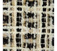 Tessuto Tweed Tessuto spesso in tweed for cappotti, borse, cucito, moda, motivo scozzese, filo d'oro, gonne, stoffa, drappeggio morbido(Color 5)