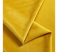 Tessuto Velluto Morbido Usato Per Arredamento Tappezzeria Divani Rivestimento 150 Cm Di Larghezza Venduto Al Metro(Color:giallo)