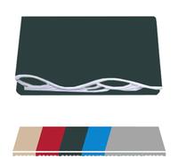 Tessuto verde scuro per balcone, finestre e porte, in poliestere resistente, con mantovana, ricambio per tende a clip retrattili, 2 x 1,50 m