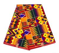 Tessuto Wax Africano Cotone per Abiti Eleganti Tessuto Wax Africano(6 yards) | Design alla per moda, tessuto , perfetto per sarti professionali, brillanti, lavabile