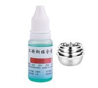 Test 'acciaio inossidabile | 12 ml di liquido per test rapido - Riconosci rapidamente l'autenticità degli utensili per alimenti e bevande in acciaio e per la casa Il di arrossamento per