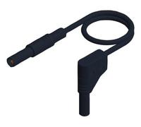 Test Cavo, 4MM Banana Plug-R/Spina A, Nero, Banana Test Cavi, Qty.1 934184100