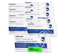 Test Covid 2026-10 Hightop Nasali per Autotest Domestico - Tamponi Covid 19 Rapido 2026 con Risultato Veloce per Controllo Antigenico