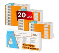 Test Covid Salivare - 20 Test Rapidi Antigenico Covid per Autotest Domestico - Tamponi Salivari Facili da Usare per Adulti e Bambini con Risultato Rapido