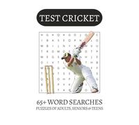 Test Cricket Word Search Puzzle Book: Word Searches with Easy to Read Print about Test Cricket, OD Cricket and more | 6x9 inches| 65+ puzzles . . . Gift for Vacations, Holiday and Free Times