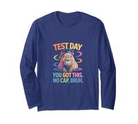 Test Day Capybara You Got This No Cap Bruh Maglia a Manica