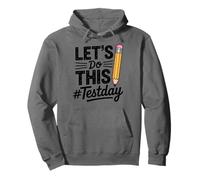 Test Day Lets Do This Pencil State Testing Teacher Felpa con Cappuccio