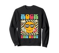 Test Day Rock The Test Teacher Test Day You Got This Gift Felpa