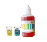 Test del pH in gocce - Test liquido affidabile, kit PH preciso per la piscina | Reattivo per testare l'acqua, la soluzione 'indicatore 'acquario, lo strumento di bilanciamento 'acqua