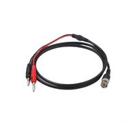 Test del segnale da BNC a doppio Q9 per connessione oscilloscopio con clip e banana (cavo a banana da 4 mm)