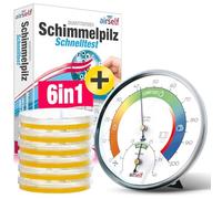 Test della muffa rapida + termoigrometro: Per controllare la contaminazione da muffa fino a 6 stanze. Incl. termoigrometro analogico