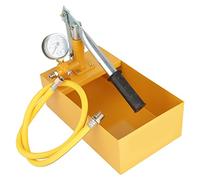 Test della pompa, 2.5Mpa 25KG manuale resistente idraulica prova di pressione dell'acqua pompa pipeline strumento tester con quadrante grande per recipienti a pressione, tubi, ecc (giallo)