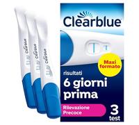 Test di gravidanza Clearblue, Rilevazione Ultra Precoce (10 mUI/ml) Maxiformato, Risultati 6 giorni prima, Risultati accurati al 99%, 3 test