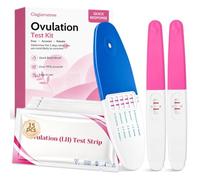 Test Di Gravidanza Stick, Con 1 Stick Ovale Blu E 2 Stick Rosa per Uso Domestico, 15 Pezzi Test di Ovulazione in Strisce per Donna
