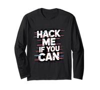 Test di penetrazione "Hack Me If You Can" Umorismo tecnico Maglia a Manica