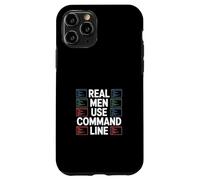 Test di penetrazione Umorismo "UOMINI REALI USANO LA LINEA DI COMANDO" Custodia per iPhone 11 Pro