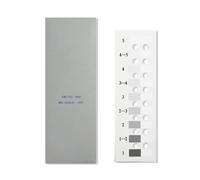 Test di solidità del colore tessile, carta grigia con livelli di ingranaggi solidità del colore utilizzata per valutare lo scolorimento e il trasferimento del colore nei test di solidità del colore