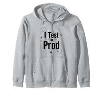 Test in Prod Software Developer Prod Programmazione Devops Divertente Felpa con Cappuccio