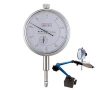 Test Indicator,Strumento di Allineamento per da Tavolo - Tester 0-10 mm Con Precisione 0,01 mm E Cassa In Lega Di Alluminio - Per Stampa Riparazione Auto Industriale Strumento Meccanico