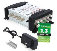 [ Test MOLTO BUONO *] DIECI 9/8 Multiswitch per Quattro & Quad LNB, multiswitch per 2 satelliti e 8 partecipanti (TV, ricevitore satellitare), distributore digitale HD 4K Matrix satellitare, antenna a