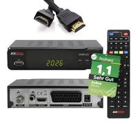 [ Test MOLTO BUONO, Note 1.1 *] AXRED S90 Plus SAT Receiver + cavo HDMI, con funzione di registrazione, HD abilitato, ricevitore digitale satellitare satellitare, ricevitore HD, HDMI