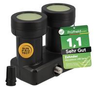 [ Test molto buono, Note 1.1 *] Zehnder Monoblock Single LNB Astra Hotbird per 1 partecipante e 2 satelliti, 1 X HD 4K LNC per collegamento diretto (TV, ricevitore satellite) LMB per parabola