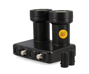 [ Test molto buono, Note 1.1 *] Zehnder Monoblock Twin LNB Astra Hotbird per 2 partecipanti e 2 satelliti, 2 ingressi HD 4K LNC per collegamento diretto (TV, ricevitore satellite) LMB per parabola