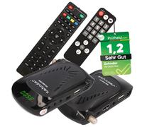 [ Test molto buono, Note 1.2 *] Zehnder HX 2600 Mini Digital Sat Receiver + telecomando per anziani, con funzione di registrazione, Full HD, HDMI, per parabola satellitare, TV satellitare, TV