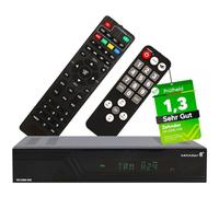 Test molto buono, Note 1.3 *] Ricevitore satellitare Zehnder HX 2300 VFD + telecomando per anziani, con funzione di registrazione, Full HD, ricevitore satellitare digitale per parabola satellitare