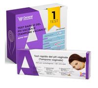 Test pH Vaginale 1 pz con tampone sterile e lettura a colori IVD CE | Esito in pochi minuti - Si fa a casa in riservatezza - Autodiagnostico per uso privato