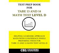 Test Prep Book for TABE 13 and 14 Math Test Level D (Tascabile)