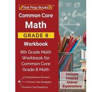 Test Prep Books Common Core Math Grade 8 Workbook (Tascabile)