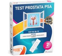 TEST PROSTATA Adeste - Rapido fai da te per la rilevazione dell'antigene prostatico specifico (PSA) nel sangue. Confezione da 2 test