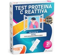 TEST PROTEINA C-REATTIVA (CRP) Adeste - Rapido fai da te per la rilevazione di malattie infettive batteriche e stati infiammatori. Confezione da 2 test