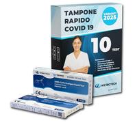 Test Rapido COVID-19 Auto-Test Nasale - 10 Test Antigenici SARS-CoV-2 - CE 1434 - Rilevamento Varianti 2024/25 - Uso Domiciliare - Risultato in 15 Min