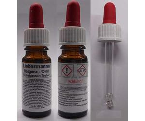 Test rapido per droghe e sostanze con reagente Liebermann, 10 ml